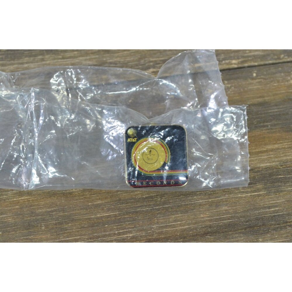 Vintage AT&T Records Pin Lapel Bag Gear Golden Award Badge